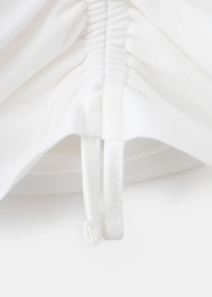 T-shirt stampata con ruches