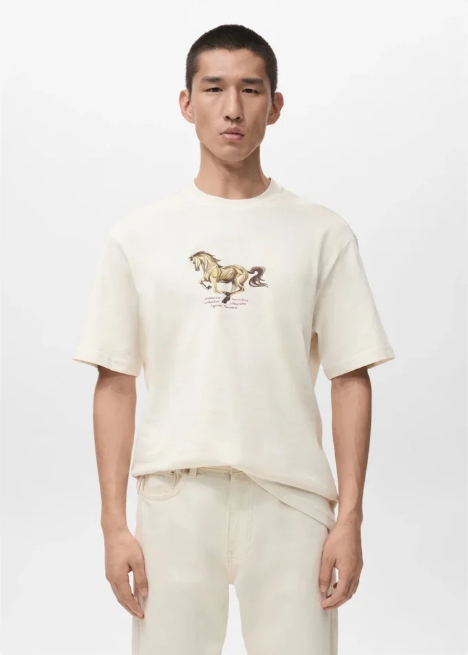 T-shirt stampata in cotone 100% T-shirt stampata in cotone 100%