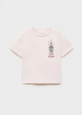 T-shirt stampata in misto cotone