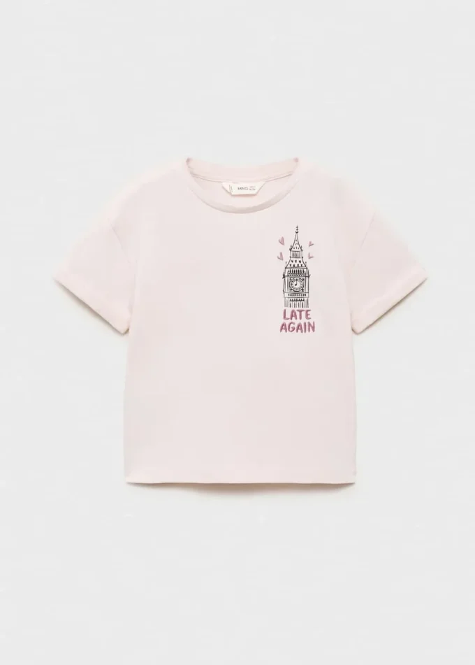 T-shirt stampata in misto cotone T-shirt stampata in misto cotone