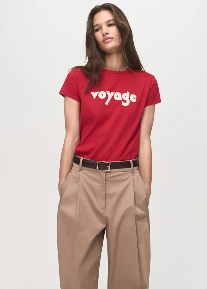 T-shirt stampata in misto cotone T-shirt stampata in misto cotone