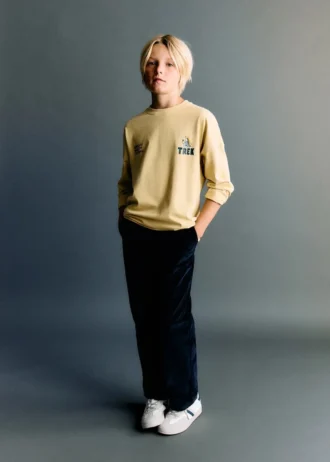 T-shirt stampata in misto cotone