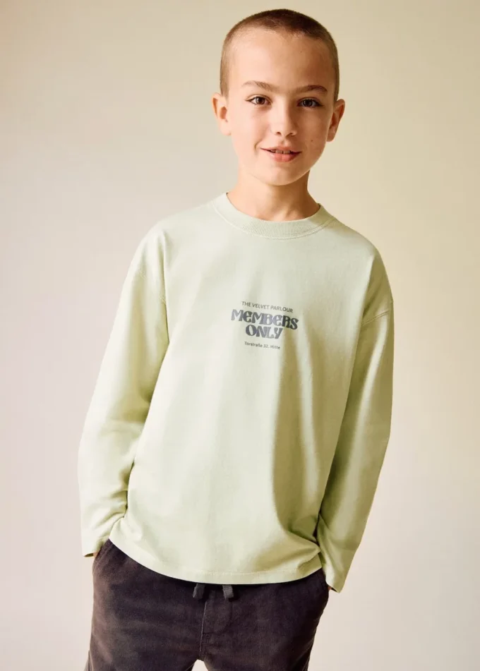 T-shirt stampata in misto cotone T-shirt stampata in misto cotone