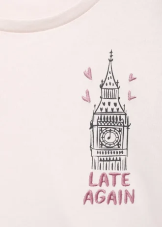 T-shirt stampata in misto cotone