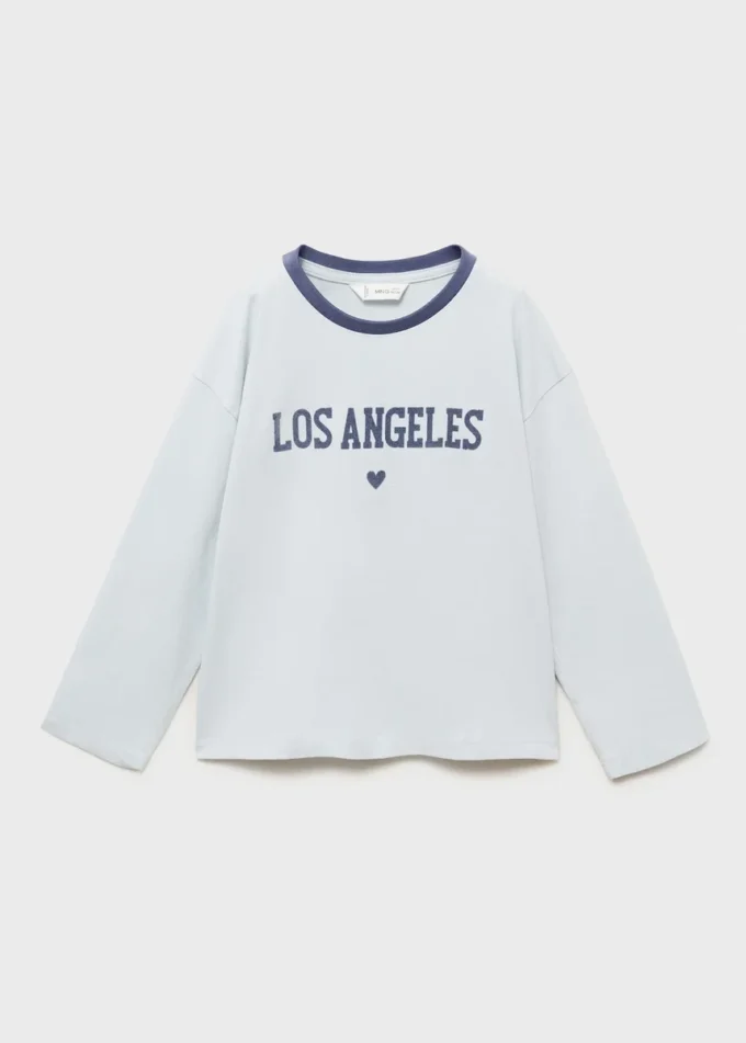 T-shirt stampata in misto cotone T-shirt stampata in misto cotone