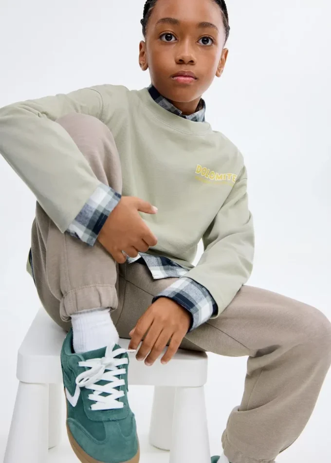 T-shirt stampata in misto cotone T-shirt stampata in misto cotone