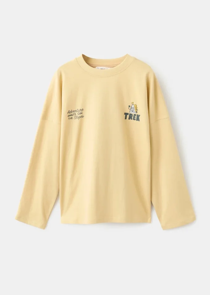 T-shirt stampata in misto cotone T-shirt stampata in misto cotone