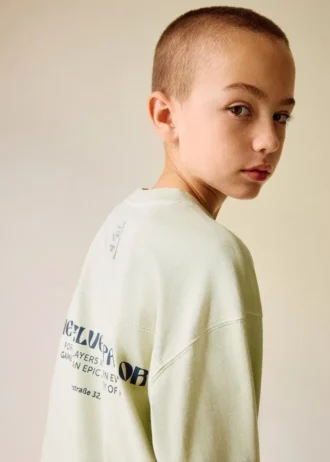 T-shirt stampata in misto cotone