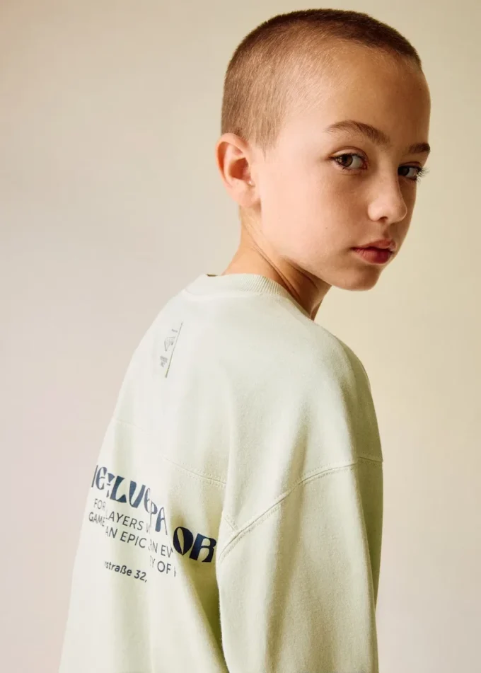 T-shirt stampata in misto cotone T-shirt stampata in misto cotone