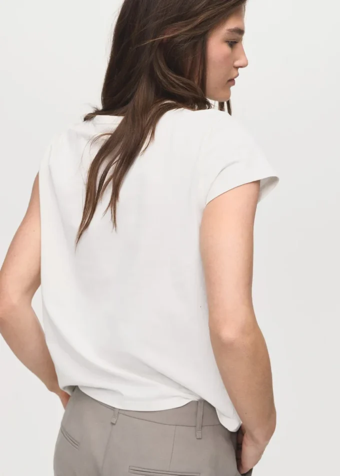 T-shirt stampata in misto cotone T-shirt stampata in misto cotone