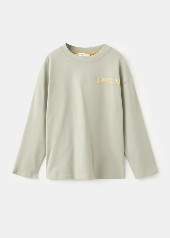 T-shirt stampata in misto cotone T-shirt stampata in misto cotone