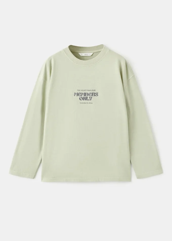 T-shirt stampata in misto cotone T-shirt stampata in misto cotone