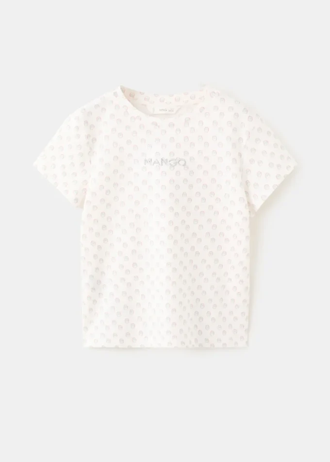 T-shirt stampata ricamata T-shirt stampata ricamata