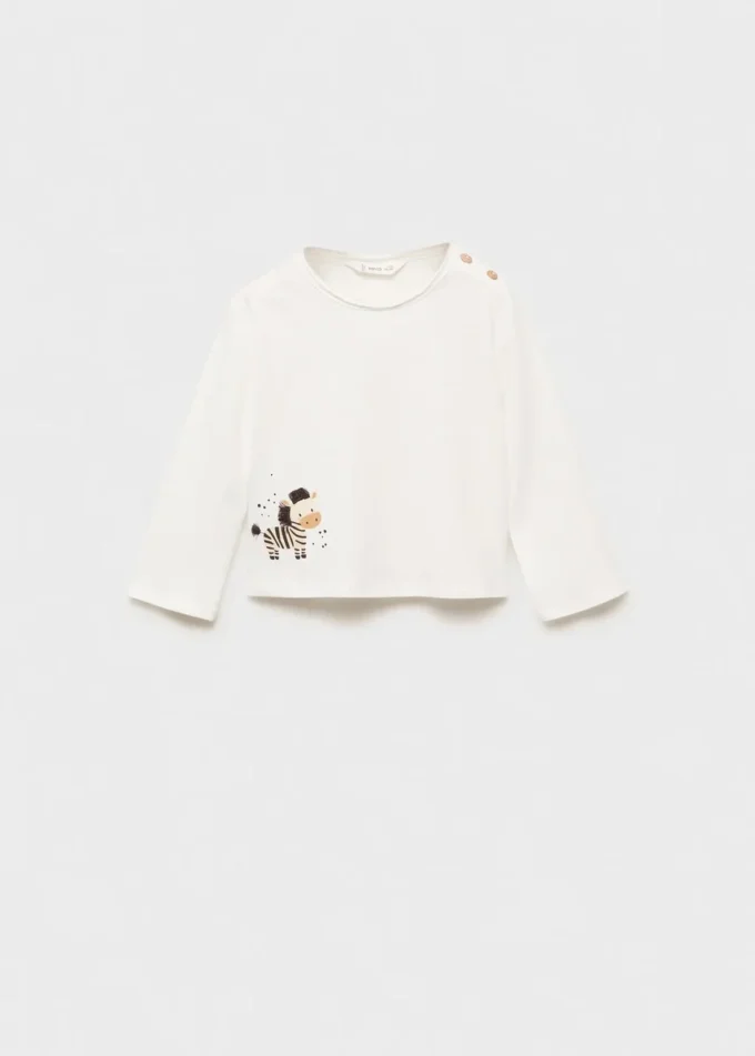 T-shirt stampata ricamata T-shirt stampata ricamata