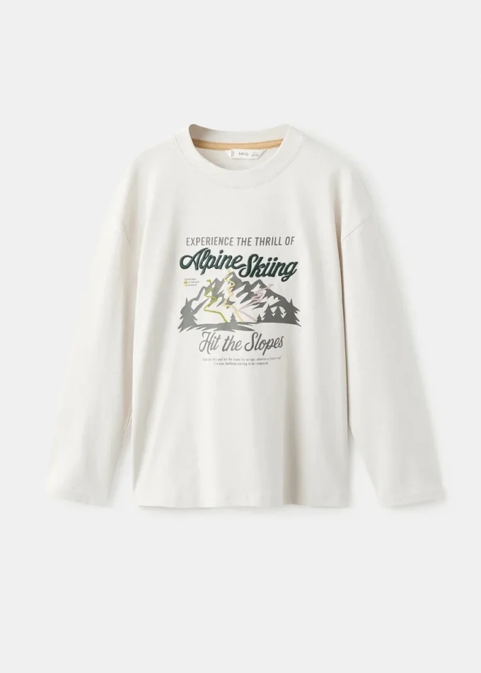 T-shirt stampata ricamata T-shirt stampata ricamata