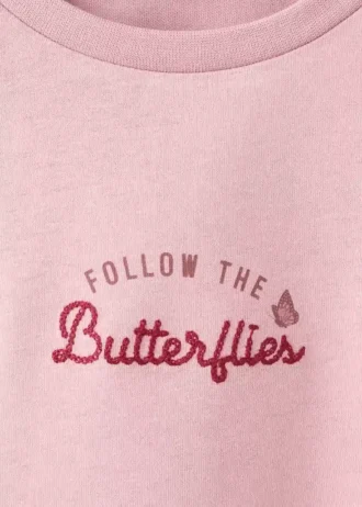 T-shirt stampata ricamata T-shirt stampata ricamata