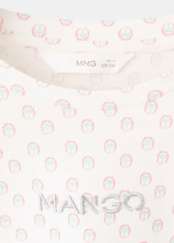 T-shirt stampata ricamata T-shirt stampata ricamata