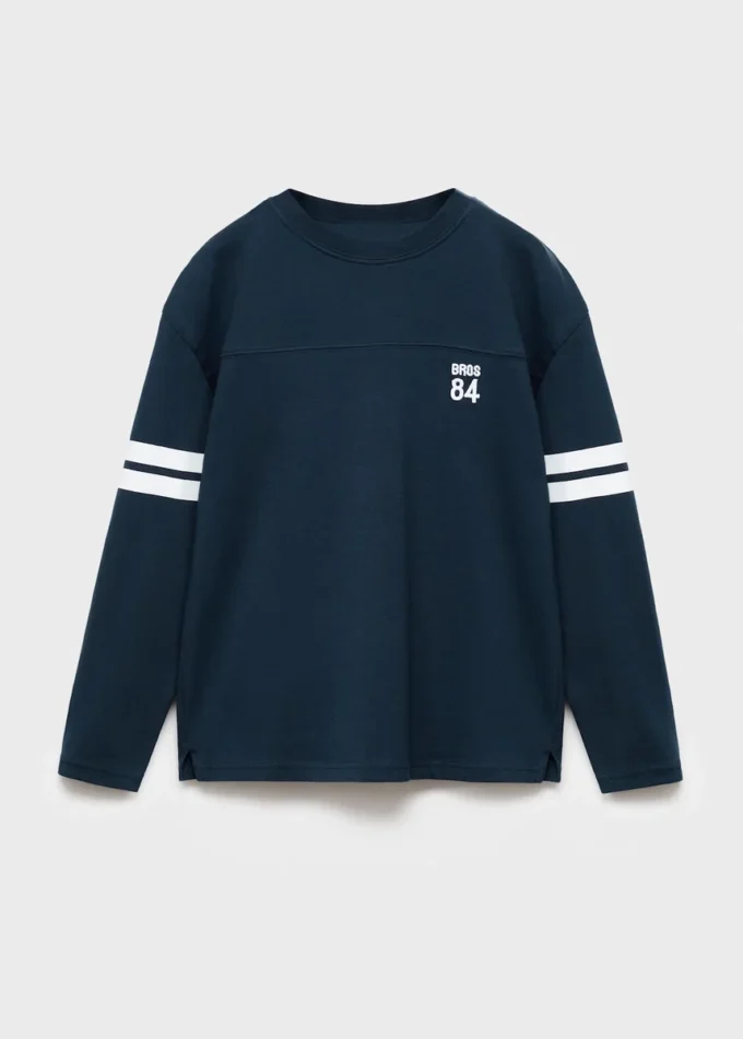 T-shirt stampata ricamata T-shirt stampata ricamata