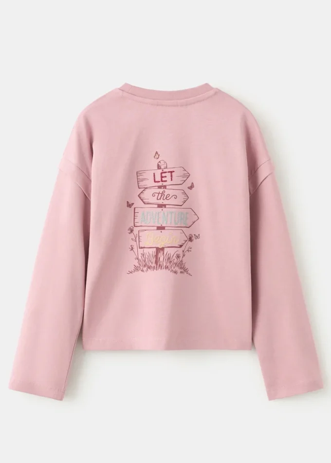 T-shirt stampata ricamata T-shirt stampata ricamata