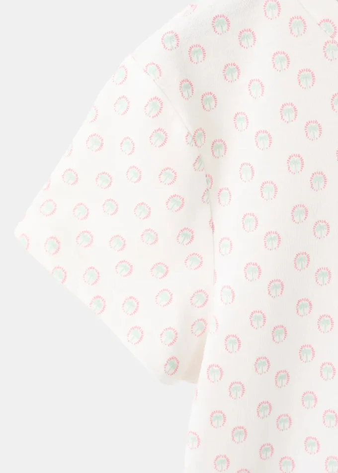 T-shirt stampata ricamata T-shirt stampata ricamata