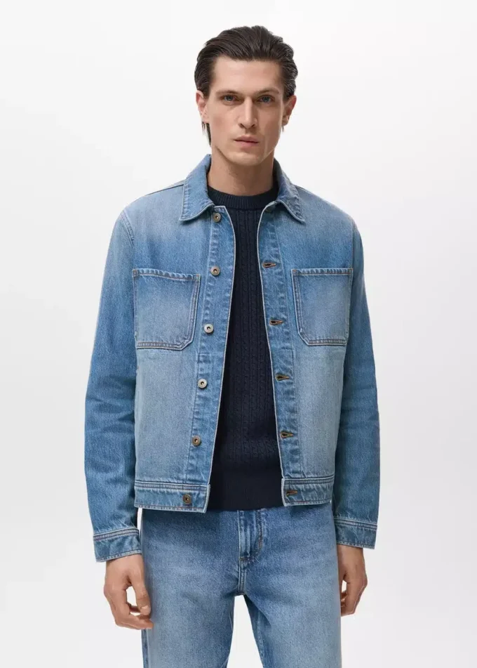 Tasche della giacca in denim Tasche della giacca in denim