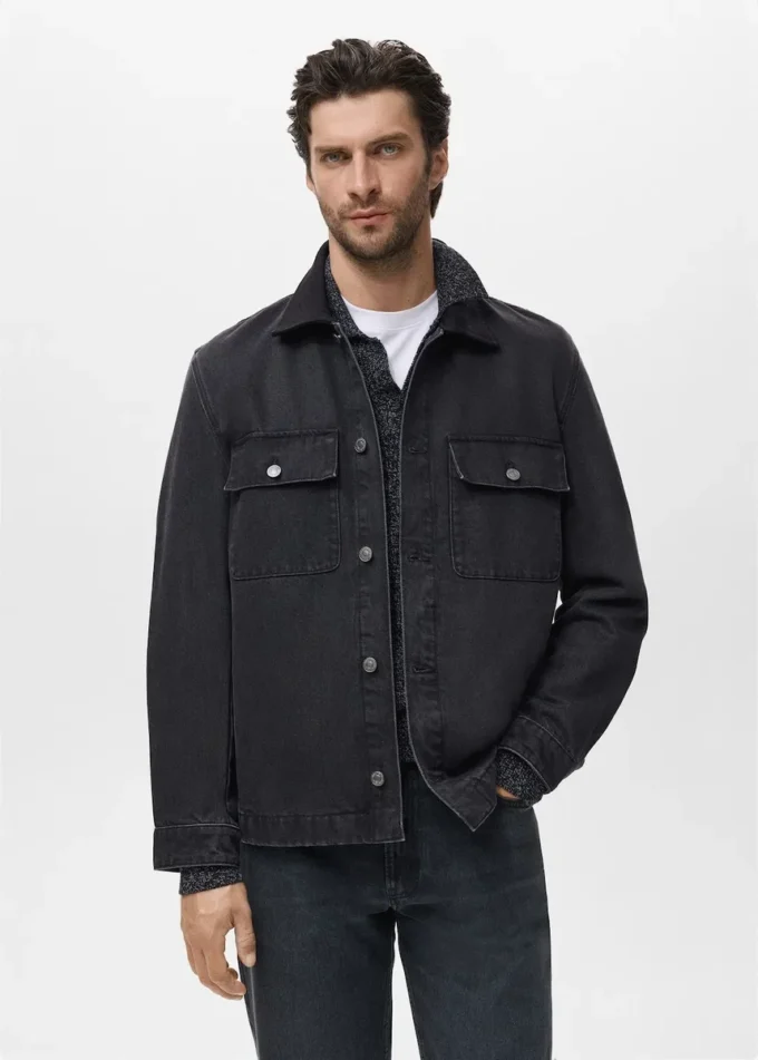 Tasche della giacca in denim Tasche della giacca in denim