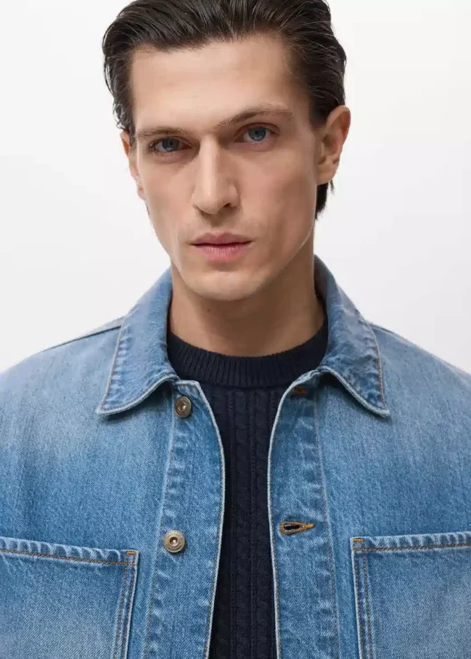 Tasche della giacca in denim Tasche della giacca in denim