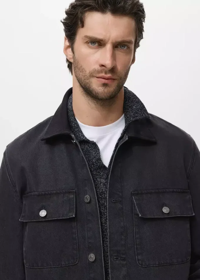 Tasche della giacca in denim Tasche della giacca in denim