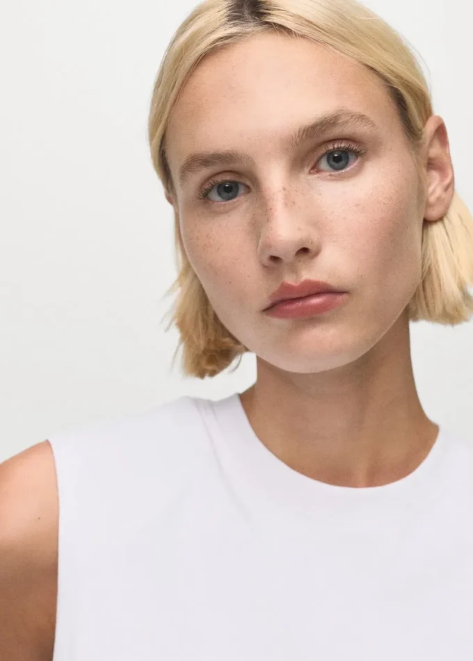 Top a palloncino in cotone Top a palloncino in cotone