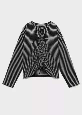 Top a righe con ruches Top a righe con ruches