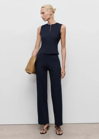 Top aderente con zip