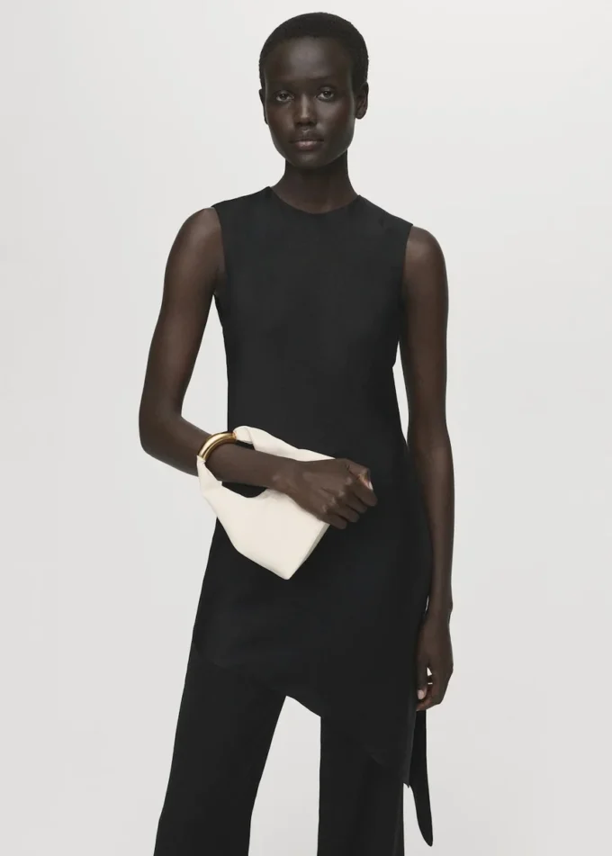 Top asimmetrico in raso Top asimmetrico in raso