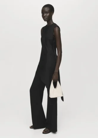 Top asimmetrico in raso