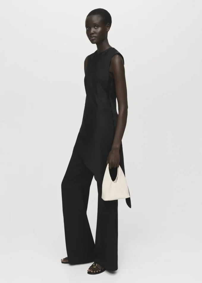 Top asimmetrico in raso Top asimmetrico in raso