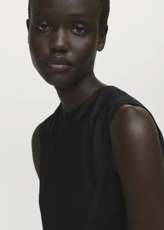 Top asimmetrico in raso Top asimmetrico in raso