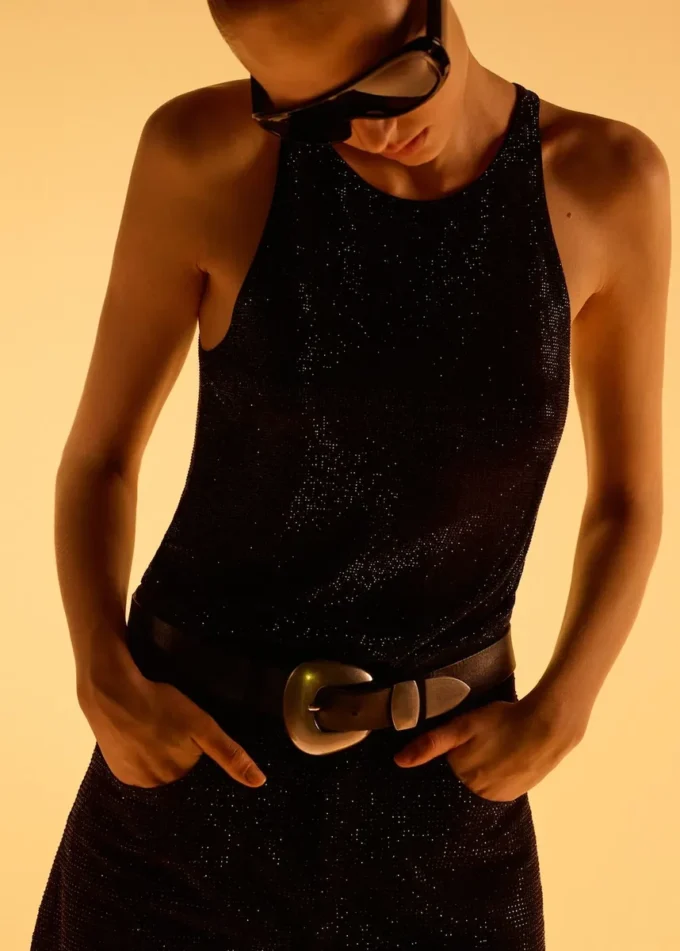 Top con cristalli Top con cristalli