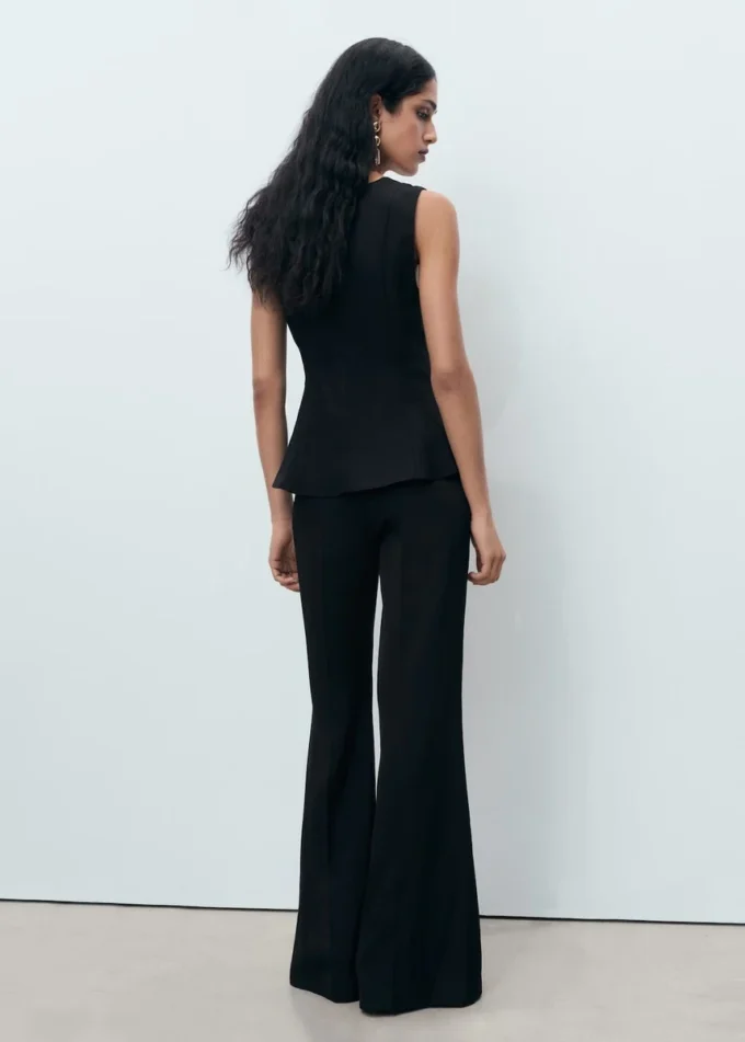 Top con peplo in lyocell Top con peplo in lyocell