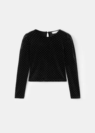 Top con strass Top con strass