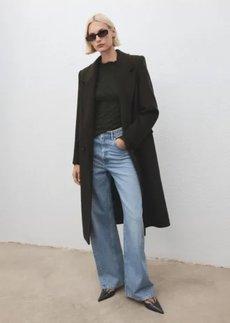 Top in crêpe testurizzato