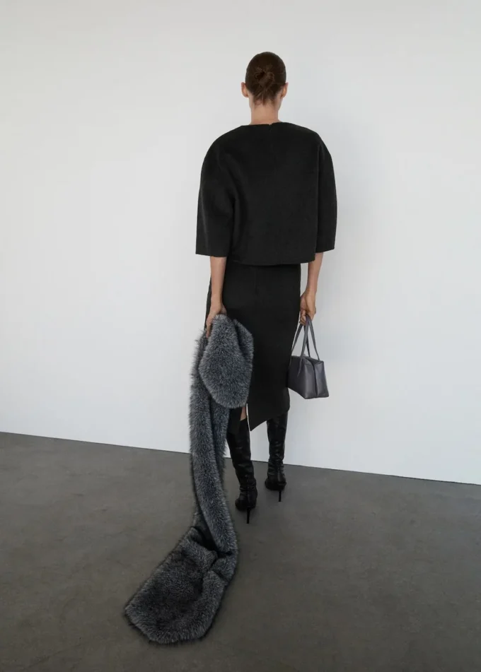 Top in lana con maniche a tre quarti Top in lana con maniche a tre quarti