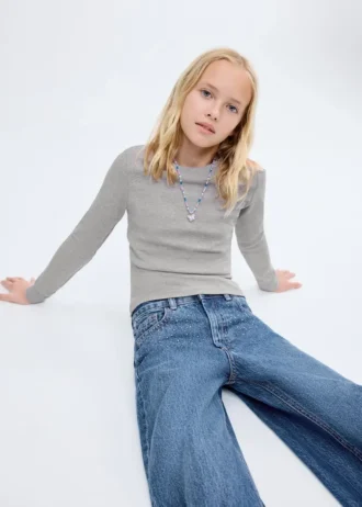 Top in lurex con cut-out