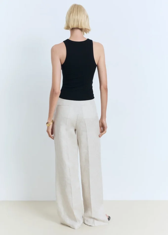 Top in misto cotone a costine Top in misto cotone a costine