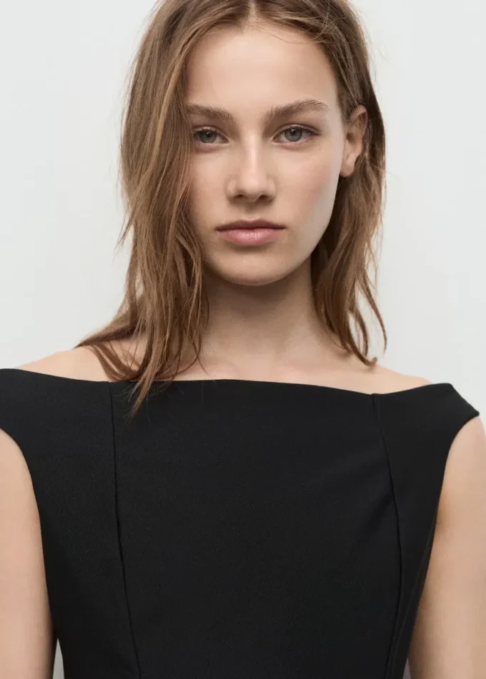 Top peplo senza spalline Top peplo senza spalline