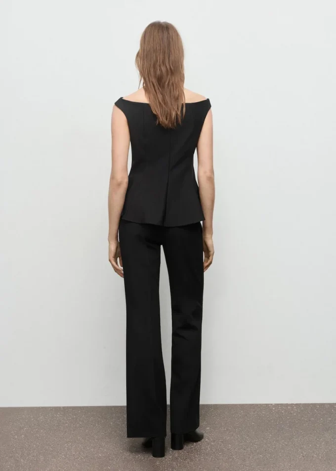 Top peplo senza spalline Top peplo senza spalline