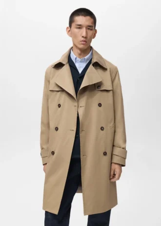 Trench con cintura idrorepellente Trench con cintura idrorepellente