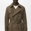 Trench con cintura idrorepellente Trench con cintura idrorepellente