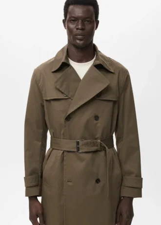 Trench con cintura idrorepellente