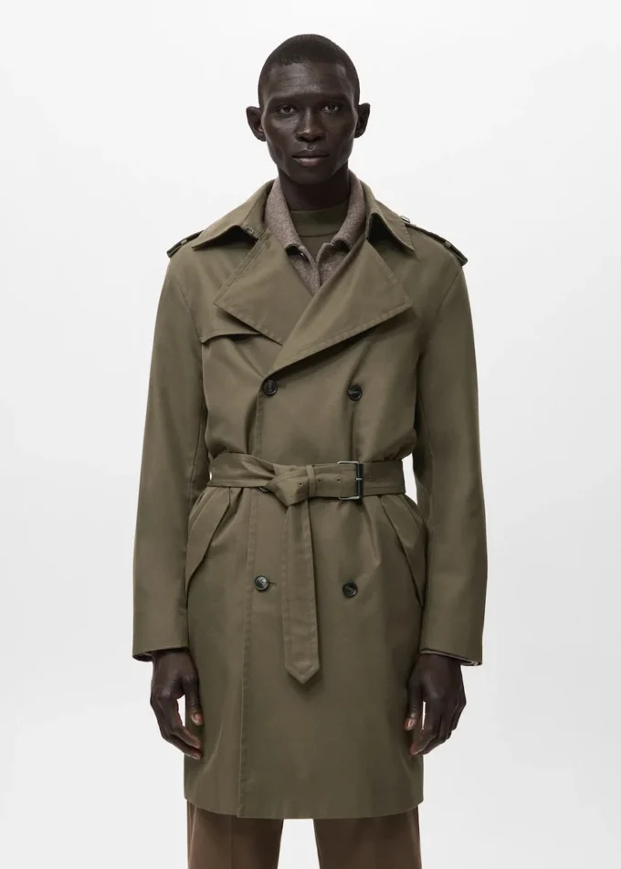 Trench con cintura idrorepellente Trench con cintura idrorepellente