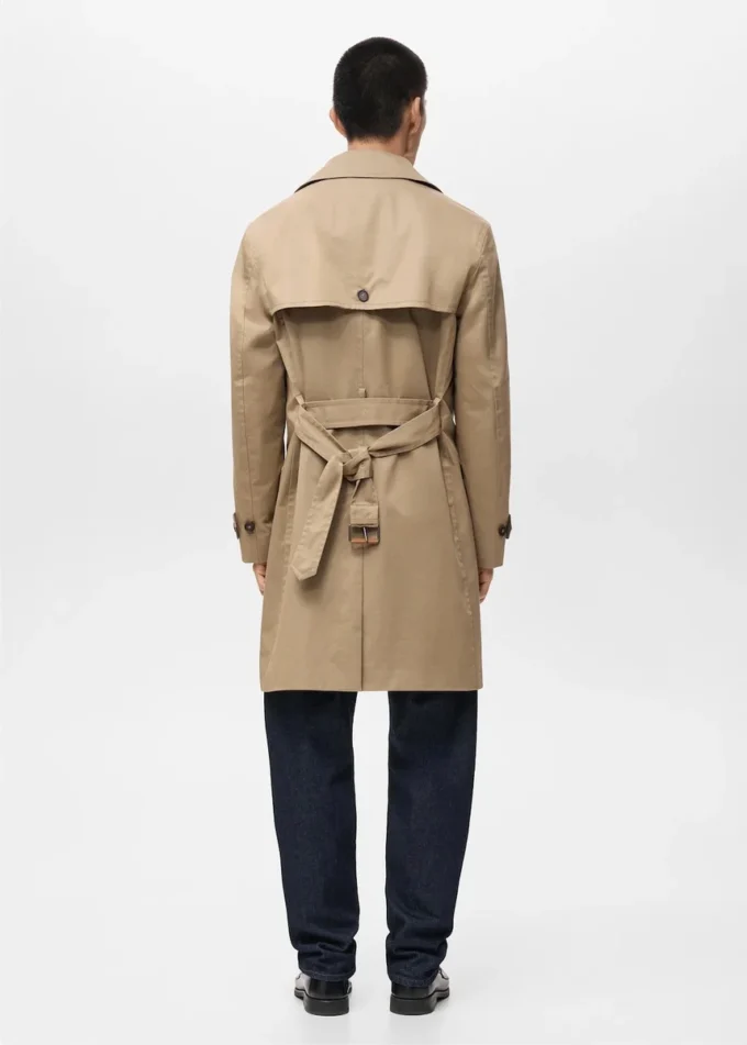 Trench con cintura idrorepellente Trench con cintura idrorepellente