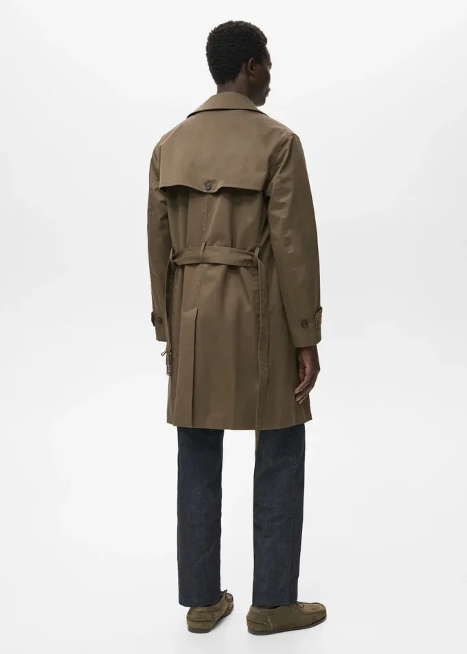 Trench con cintura idrorepellente Trench con cintura idrorepellente